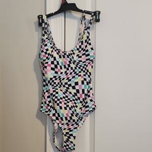 No Boundaries Black and White swimsuit NWT